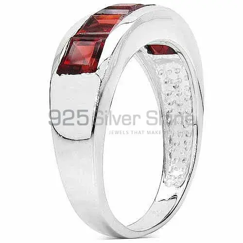 Inexpensive 925 Sterling Silver Handmade Rings Suppliers In Garnet Gemstone Jewelry 925SR3166_1