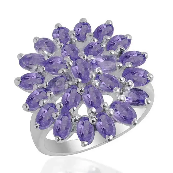 Inexpensive 925 Sterling Silver Handmade Rings Suppliers In Iolite Gemstone Jewelry 925SR2130