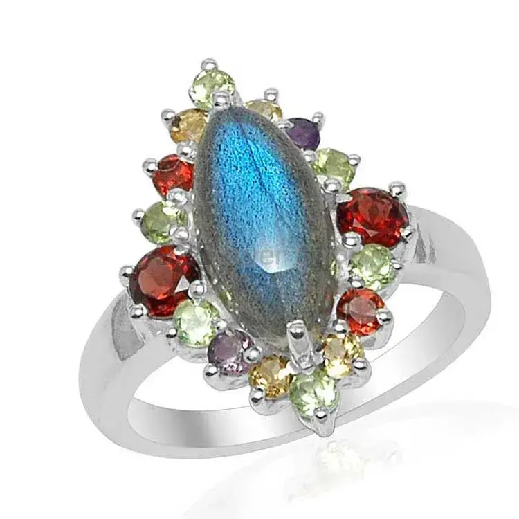 Inexpensive 925 Sterling Silver Handmade Rings Suppliers In Multi Gemstone Jewelry 925SR1510_0