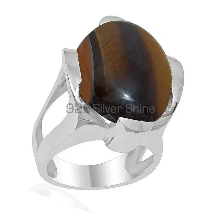 925 Sterling Silver Handmade Rings In Tiger's Eye Gemstone Jewelry 925SR1893_1