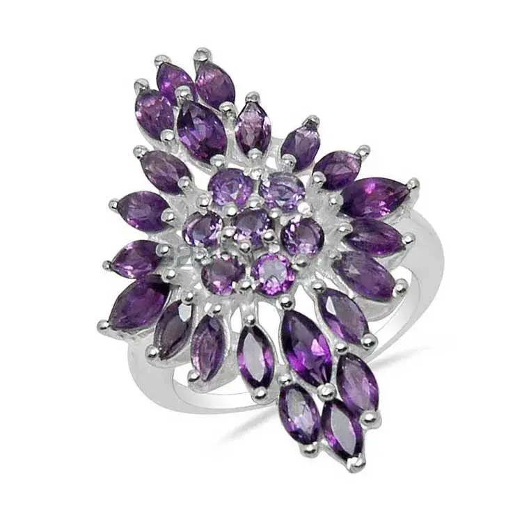 Inexpensive 925 Sterling Silver Rings In Amethyst Gemstone Jewelry 925SR1574_0