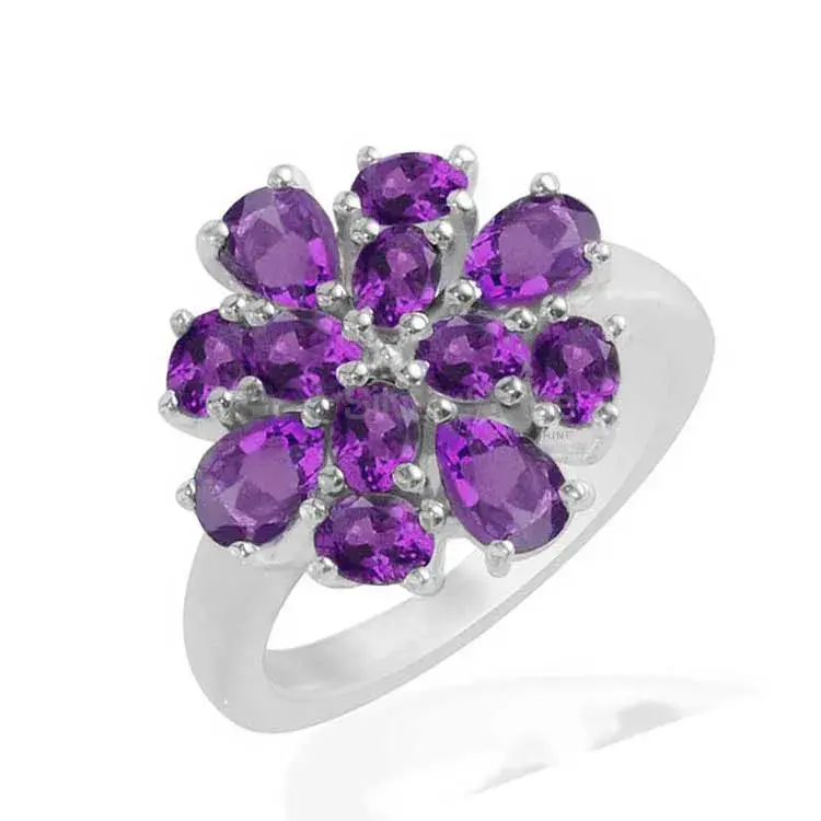 925 Sterling Silver Rings In Amethyst Gemstone Jewelry 925SR1732_1