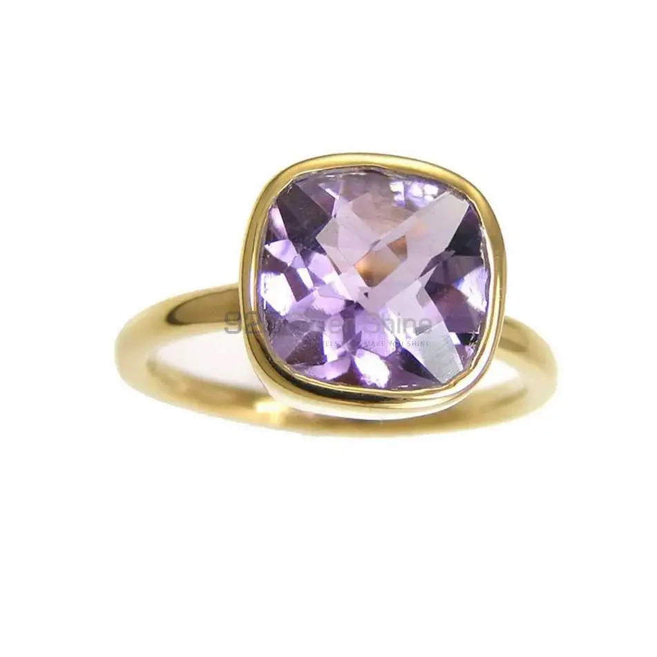 February Birthstone Amethyst Sterling Silver Rings 925SR3797