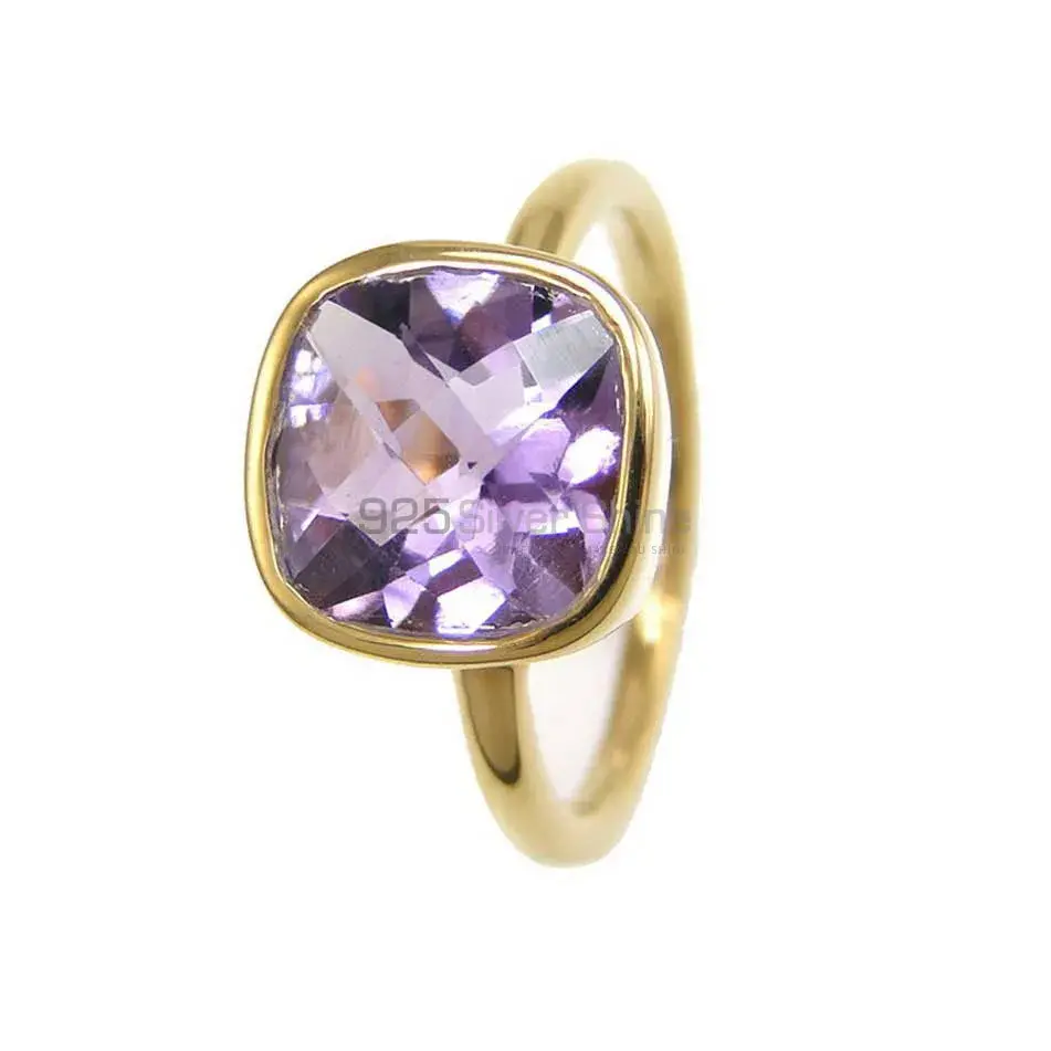February Birthstone Amethyst Sterling Silver Rings 925SR3797_1