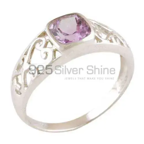 Amethyst February Birthstone Sterling Silver Rings 925SR4070