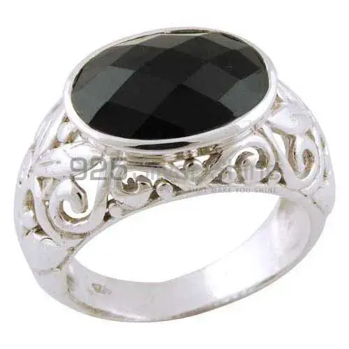 925 Sterling Silver Rings In Black Onyx Gemstone Jewelry 925SR3403_0