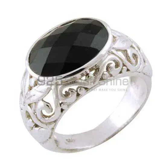 925 Sterling Silver Rings In Black Onyx Gemstone Jewelry 925SR3403_1