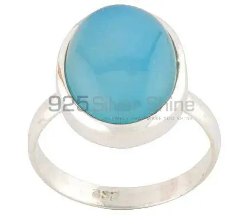 Inexpensive 925 Sterling Silver Rings In Chalcedony Gemstone Jewelry 925SR2756_0