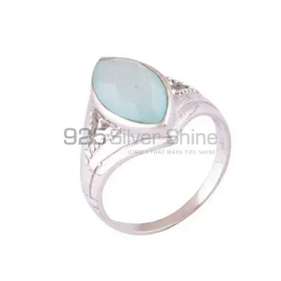 Inexpensive 925 Sterling Silver Rings In Chalcedony Gemstone Jewelry 925SR3912_0