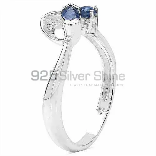 Inexpensive 925 Sterling Silver Rings In Dyed Blue Sapphire Gemstone Jewelry 925SR3245_0