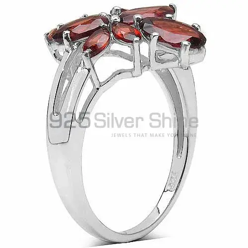 Inexpensive 925 Sterling Silver Rings In Garnet Gemstone Jewelry 925SR3324_0