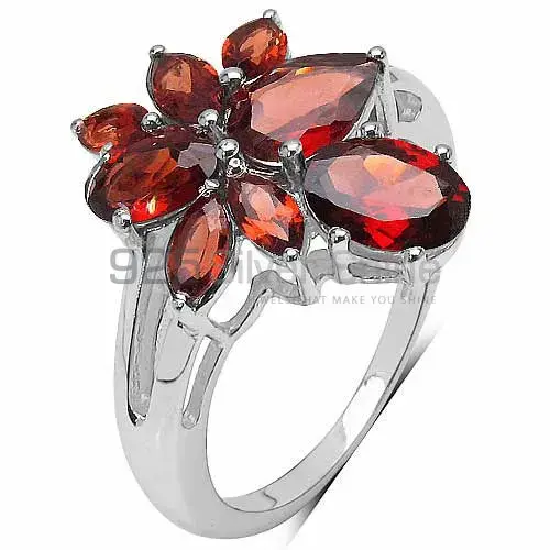 Inexpensive 925 Sterling Silver Rings In Garnet Gemstone Jewelry 925SR3324_1