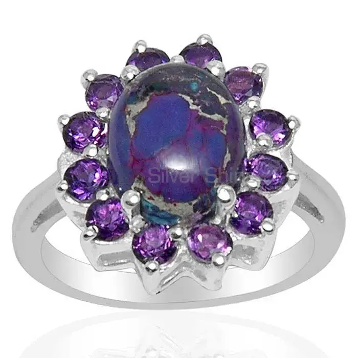 Inexpensive 925 Sterling Silver Rings In Multi Gemstone Jewelry 925SR1495