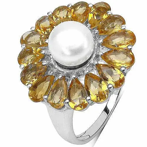 Inexpensive 925 Sterling Silver Rings In Multi Gemstone Jewelry 925SR3072