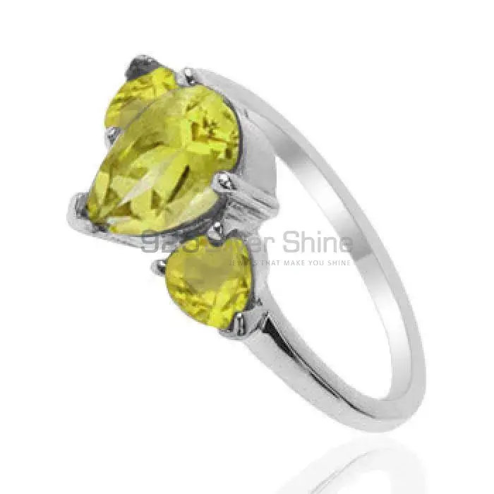 Inexpensive 925 Sterling Silver Rings In Peridot Gemstone Jewelry 925SR2036