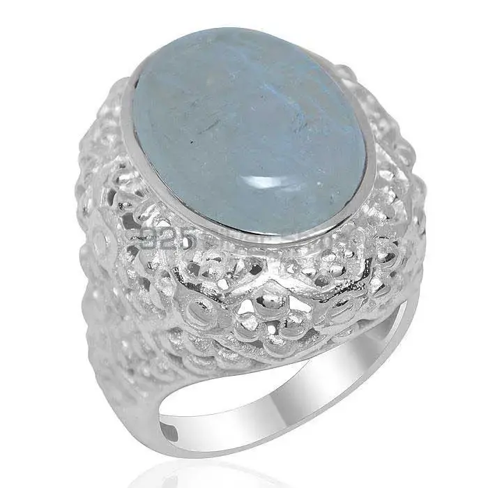 Inexpensive 925 Sterling Silver Rings In Rainbow Moonstone Jewelry 925SR1957