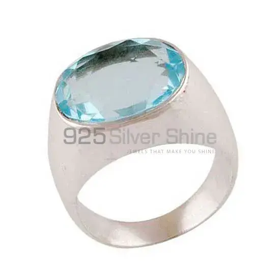 Inexpensive 925 Sterling Silver Rings Wholesaler In Blue Topaz Gemstone Jewelry 925SR3413_0