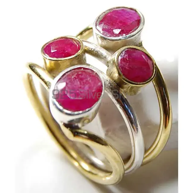 Inexpensive 925 Sterling Silver Rings Wholesaler In Dyed Ruby Gemstone Jewelry 925SR3728_0