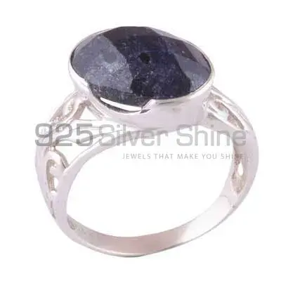 925 Sterling Silver Rings In Dyed Sapphire Gemstone Jewelry 925SR3571