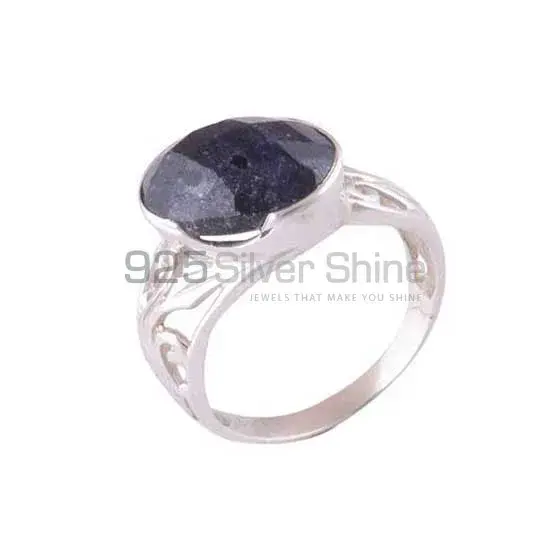 Inexpensive 925 Sterling Silver Rings Wholesaler In Dyed Sapphire Gemstone Jewelry 925SR3571_0