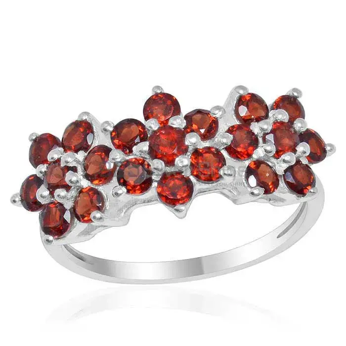 925 Sterling Silver Rings In Garnet Gemstone Jewelry 925SR1663_0