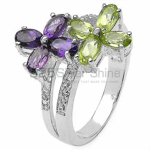 Inexpensive 925 Sterling Silver Rings Wholesaler In Multi Gemstone Jewelry 925SR3255_1