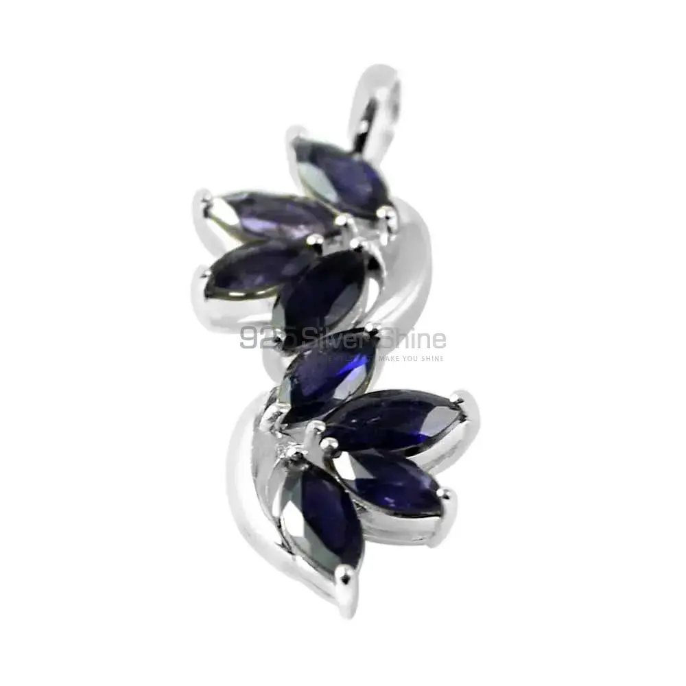 Iolite Gemstone Handmade Pendants In 925 Sterling Silver Jewelry 925SP241-1_1