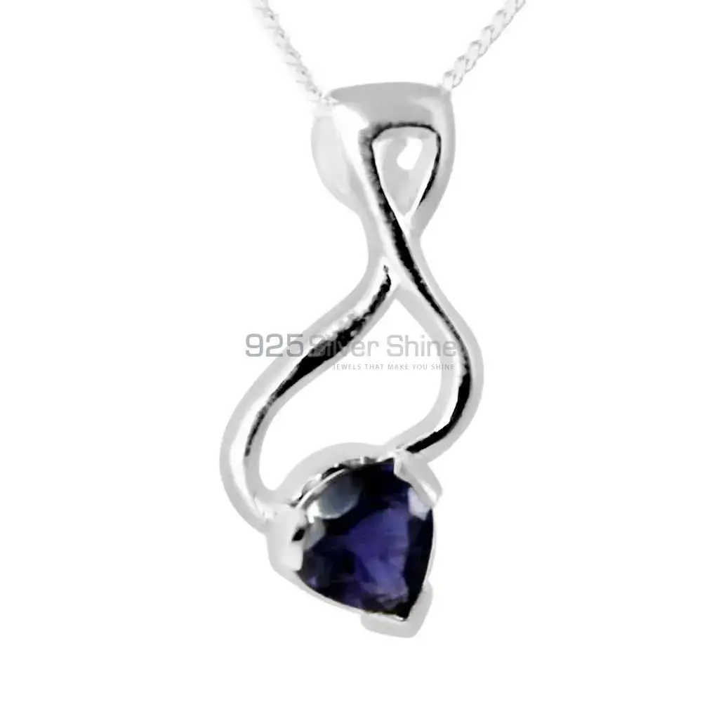 Iolite Gemstone Handmade Pendants In 925 Sterling Silver Jewelry 925SP256-5