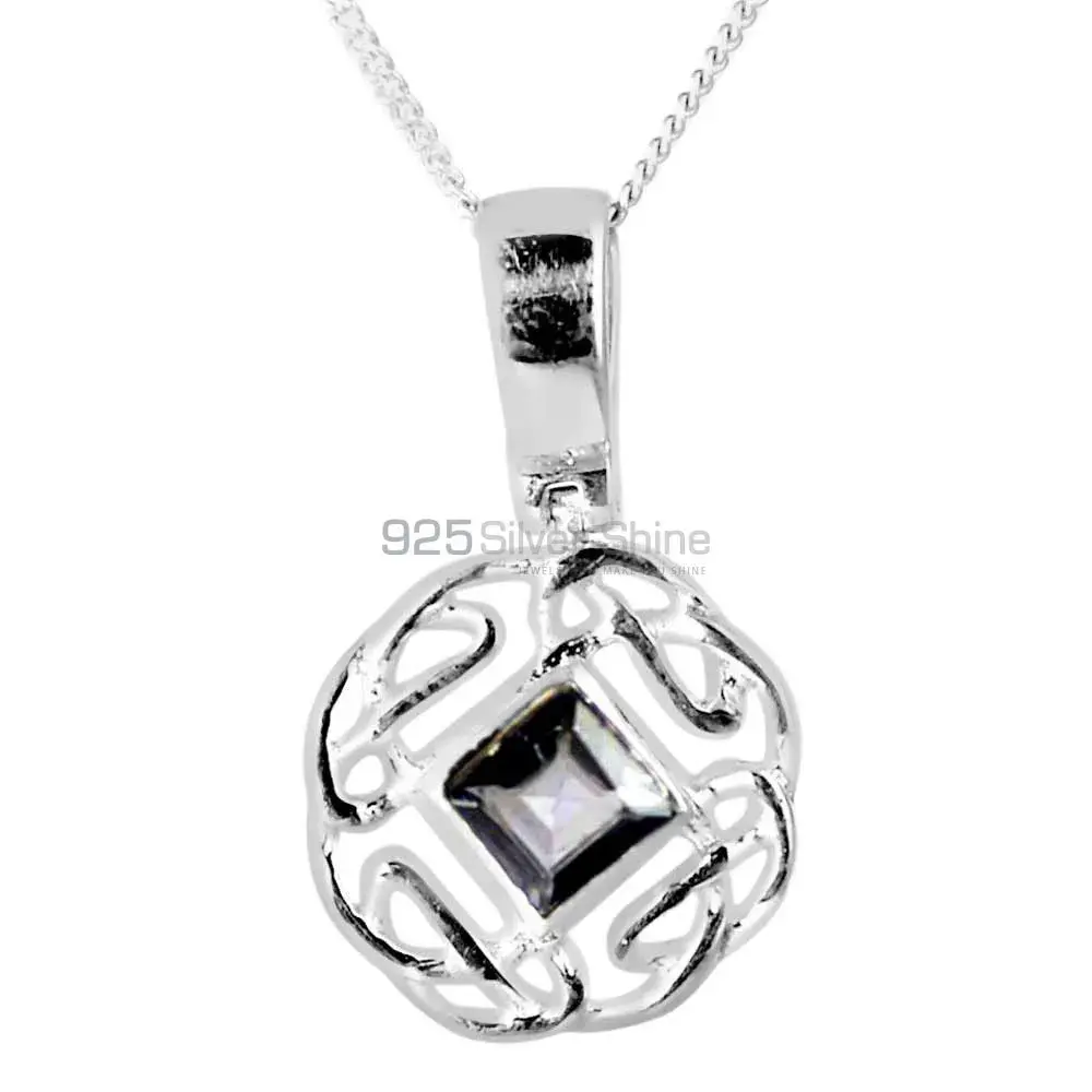 Iolite Gemstone Pendants Exporters In 925 Solid Silver Jewelry 925SP257-2