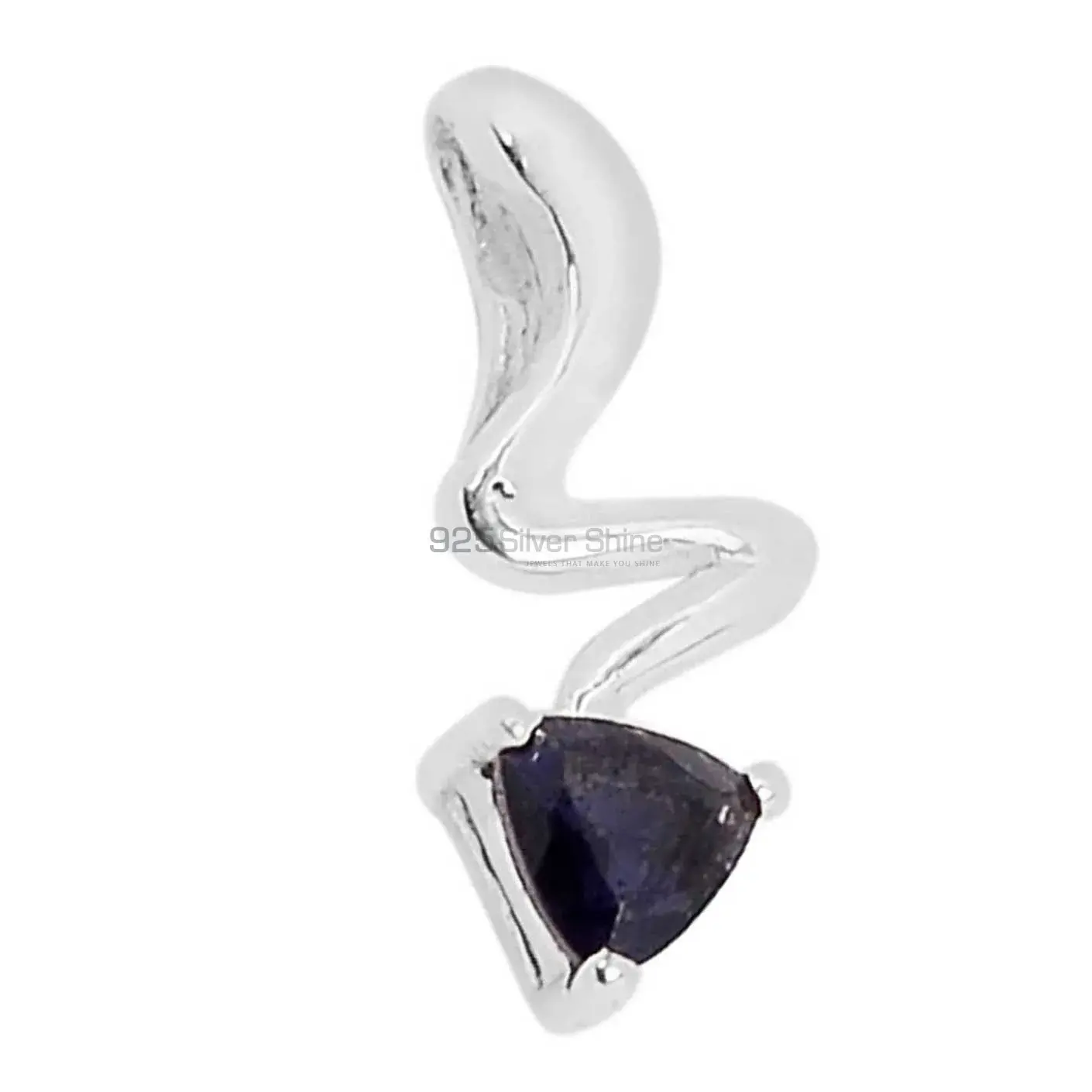 Iolite Gemstone Pendants Suppliers In 925 Fine Silver Jewelry 925SSP318-5_1