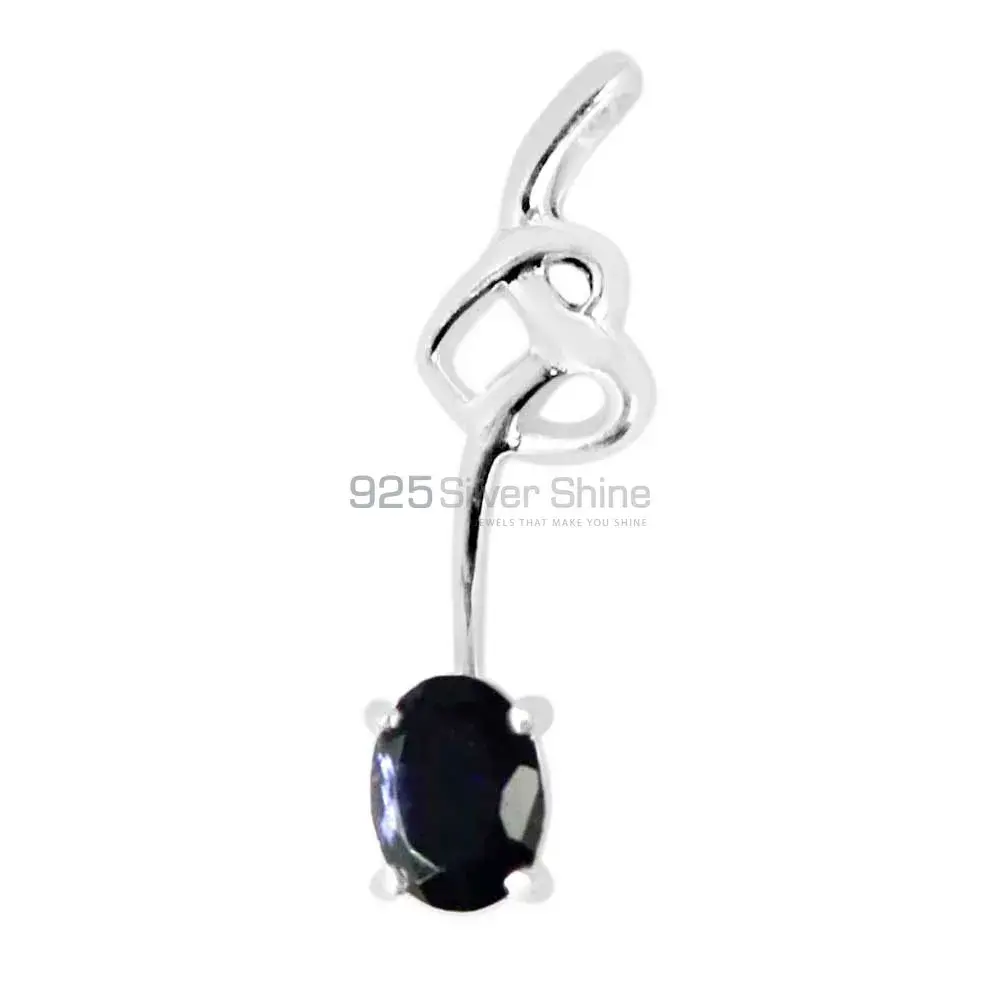 Iolite Gemstone Pendants In Fine Sterling Silver Jewelry 925SP225-3_1