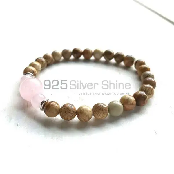 Jasper Gemstone Multi Beads Bracelets 925BB298