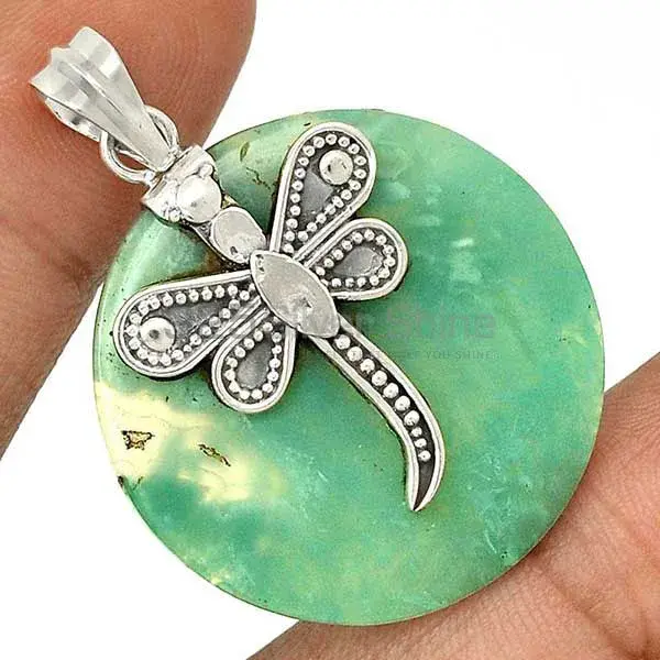 Jasper Gemstone Pendants In 925 Solid Silver Jewelry 925SP68-3_1