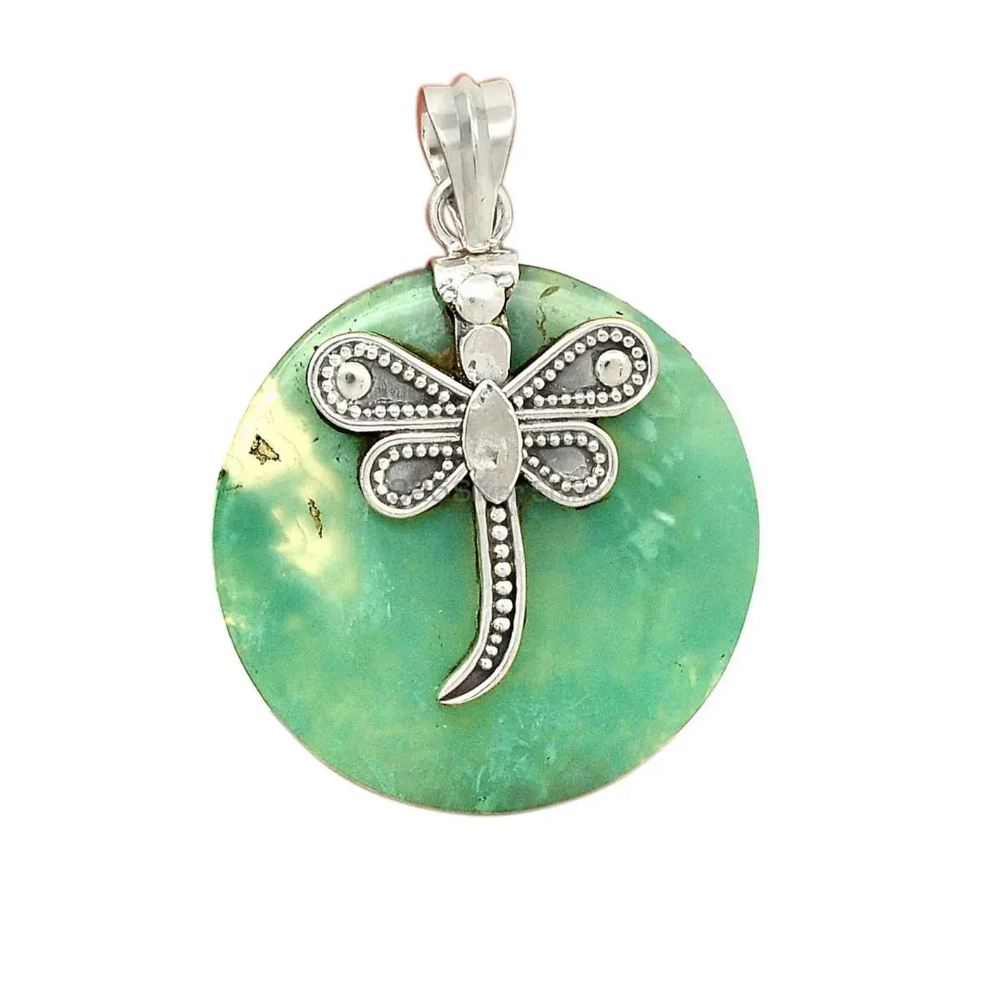 Jasper Gemstone Pendants In 925 Solid Silver Jewelry 925SP68-3_3