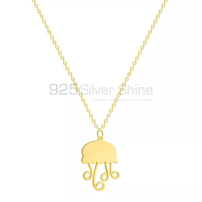 Jellyfish Necklace, Wide Rang Animal Minimalist Necklace In 925 Sterling Silver AMN121