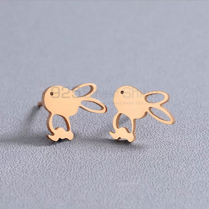 Joyful Bunny Earring, Latest Animal Minimalist Earring In 925 Sterling Silver AME79_0