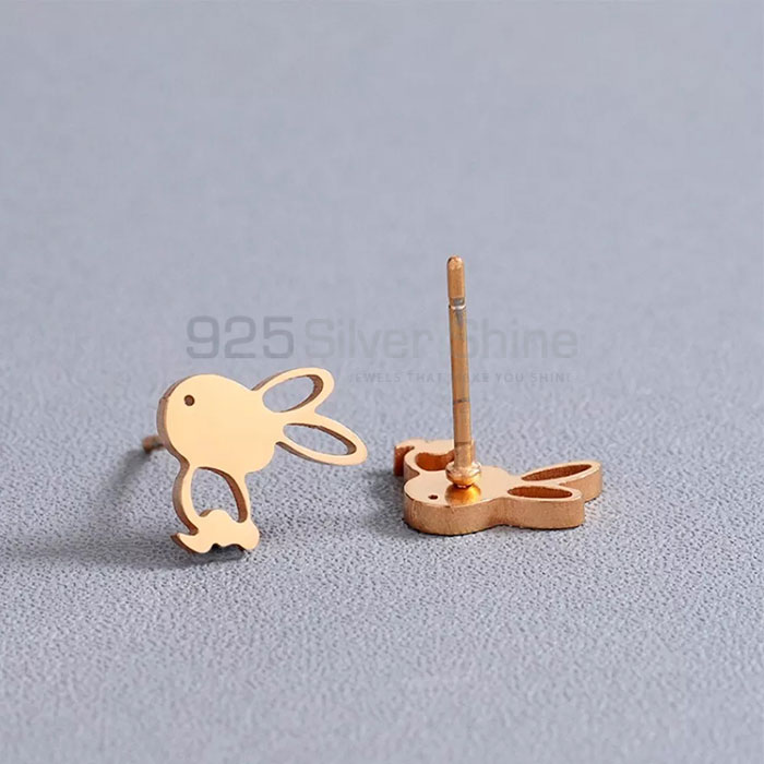 Joyful Bunny Earring, Latest Animal Minimalist Earring In 925 Sterling Silver AME79_1