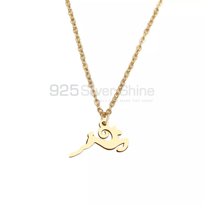 Jumping Reindeer Necklace, Animal Minimalist Necklace In 925 Sterling Silver AMN138