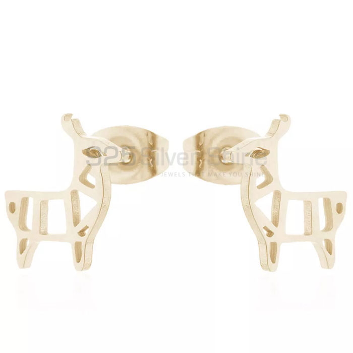Kiddo Goat Kids Earring, Stunning Animal Minimalist Earring In 925 Sterling Silver AME42