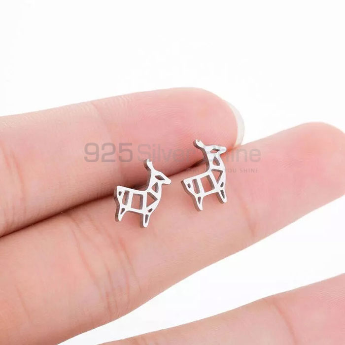 Kiddo Goat Kids Earring, Stunning Animal Minimalist Earring In 925 Sterling Silver AME42_1