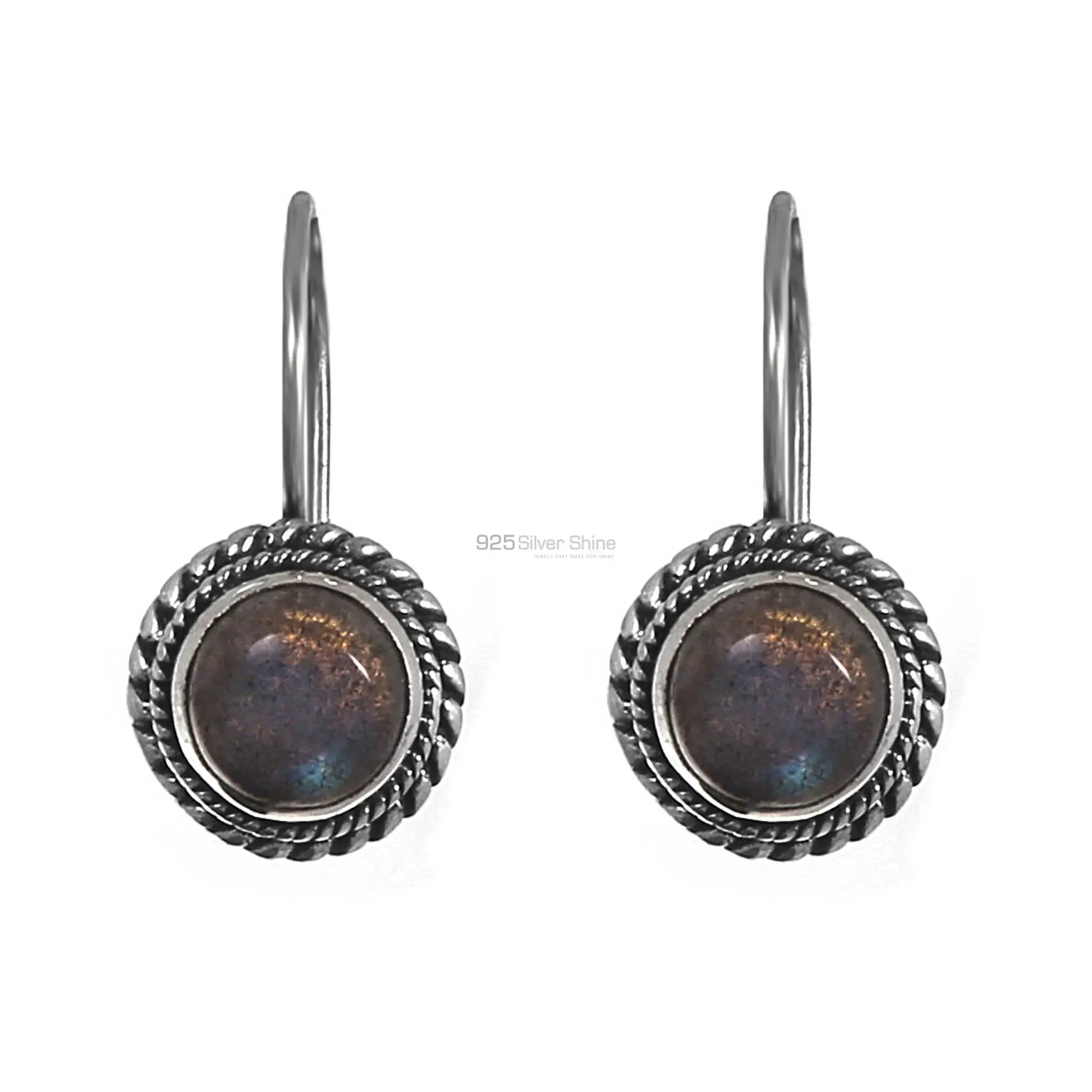 Labradorite Gemstone Earrings In 925 Sterling Silver Jewelry 925SE214_0