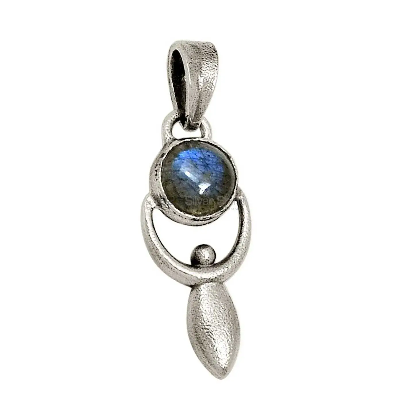 Labradorite Gemstone Pendants In Fine Sterling Silver Jewelry 925SP52-1_1