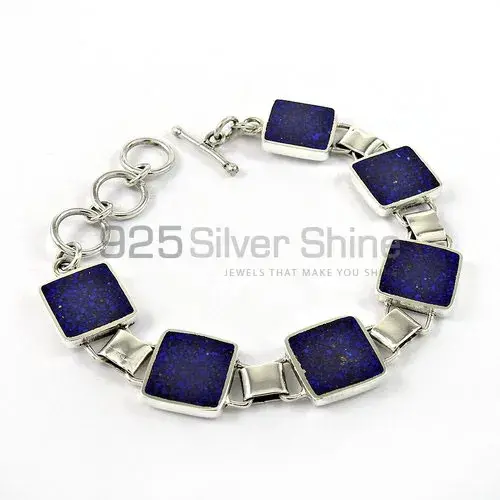 Lapis Gemstone Bracelets In 925 Solid Silver 925SB368