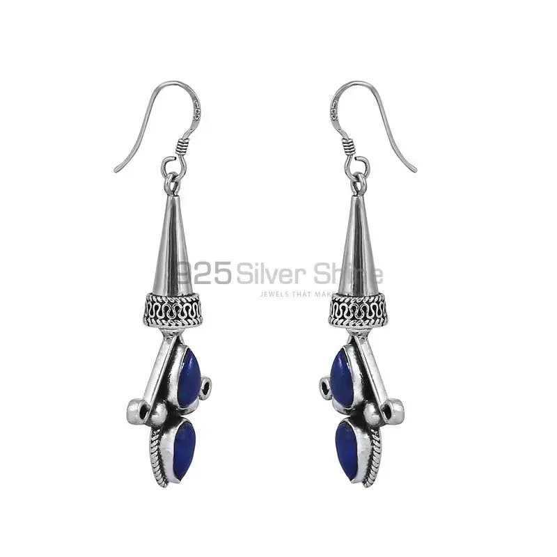 Lapis Lazuli Designer Earring In 925 Sterling Silver Jewelry 925SE31_0