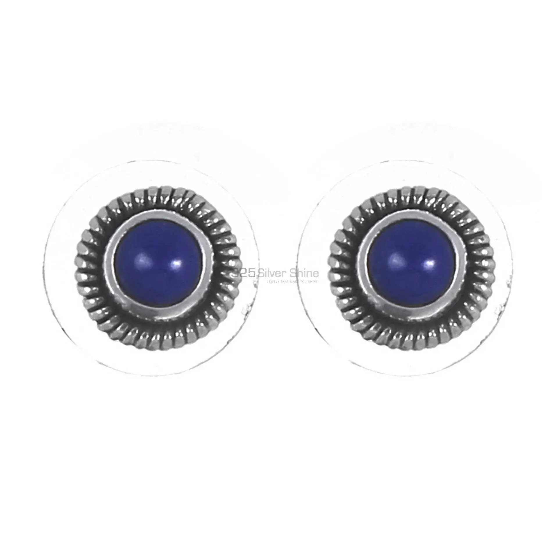 Lapis Lazuli Gemstone Earrings In 925 Sterling Silver 925SE309