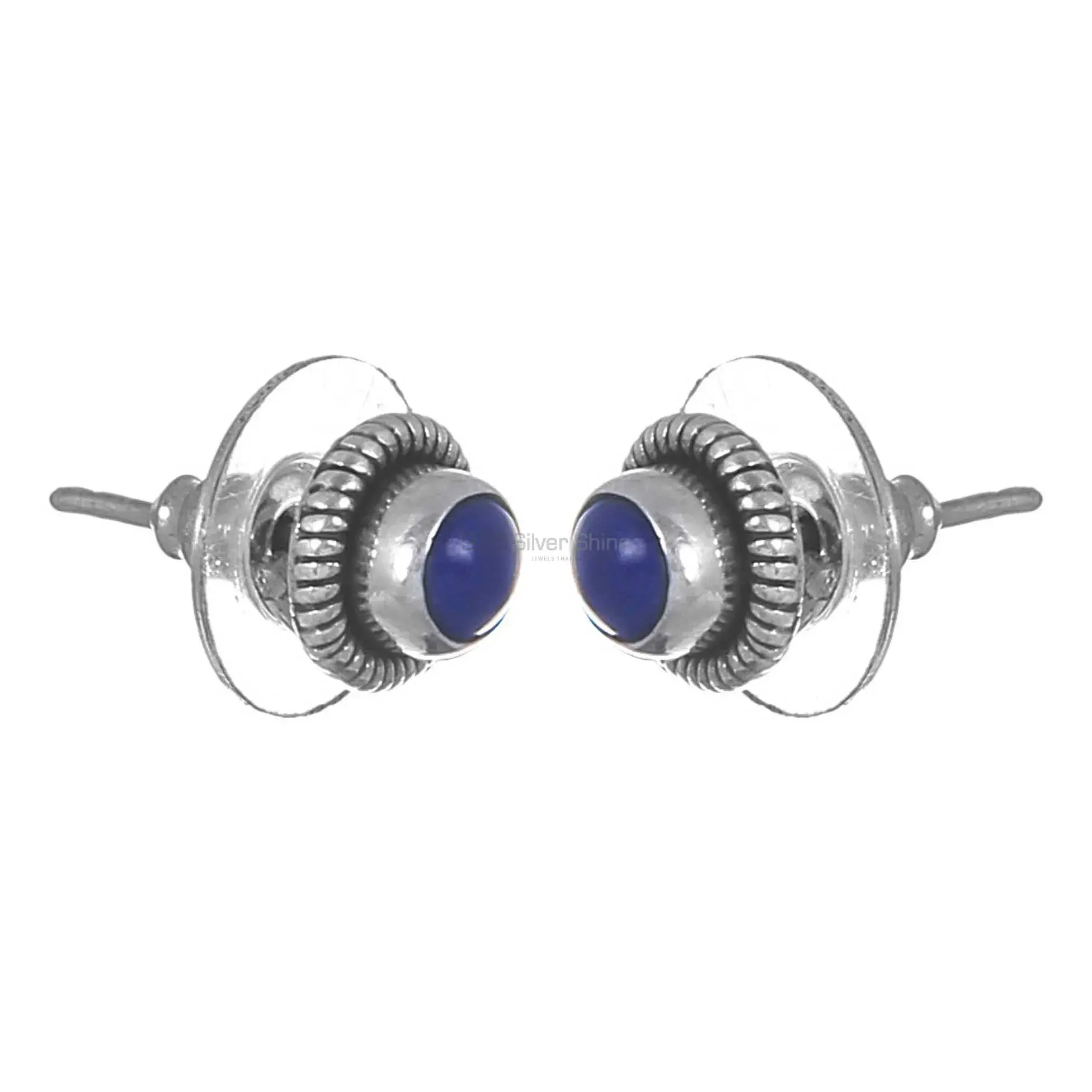 Lapis Lazuli Gemstone Earrings In 925 Sterling Silver 925SE309_0
