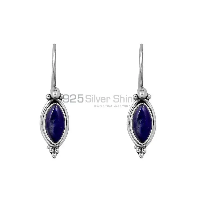 Lapis Lazuli Gemstone In 925 Sterling Silver Jewelry 925SE138