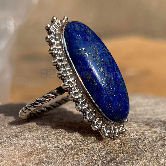 Latest Collection Antique vintage Silver Ring In Lapis Lazuli Gemstone SSR132-1_0