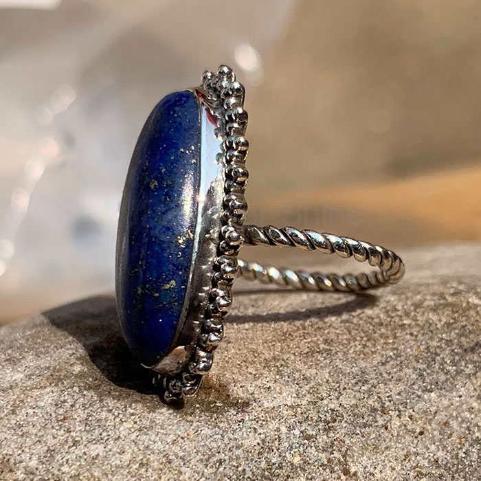 Latest Collection Antique vintage Silver Ring In Lapis Lazuli Gemstone SSR132-1_1