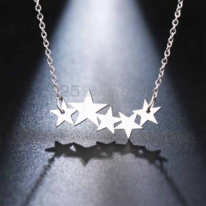 Latest Range Star 925 Silver Charm Necklace STMN506